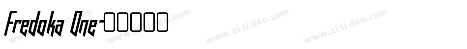 Fredoka One字体转换